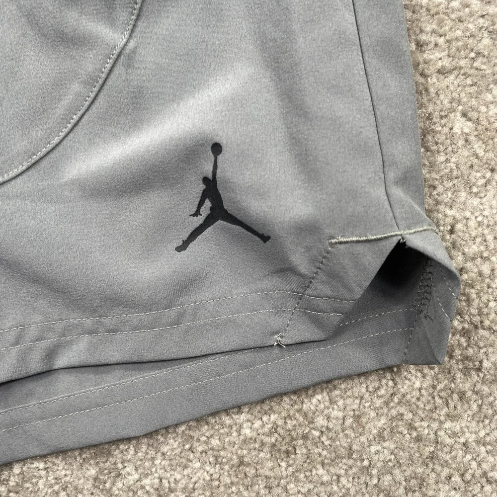Jordan Men's Sport‎ Woven Active Shorts Grey XXL Elastic Waist Drawstring FN5842